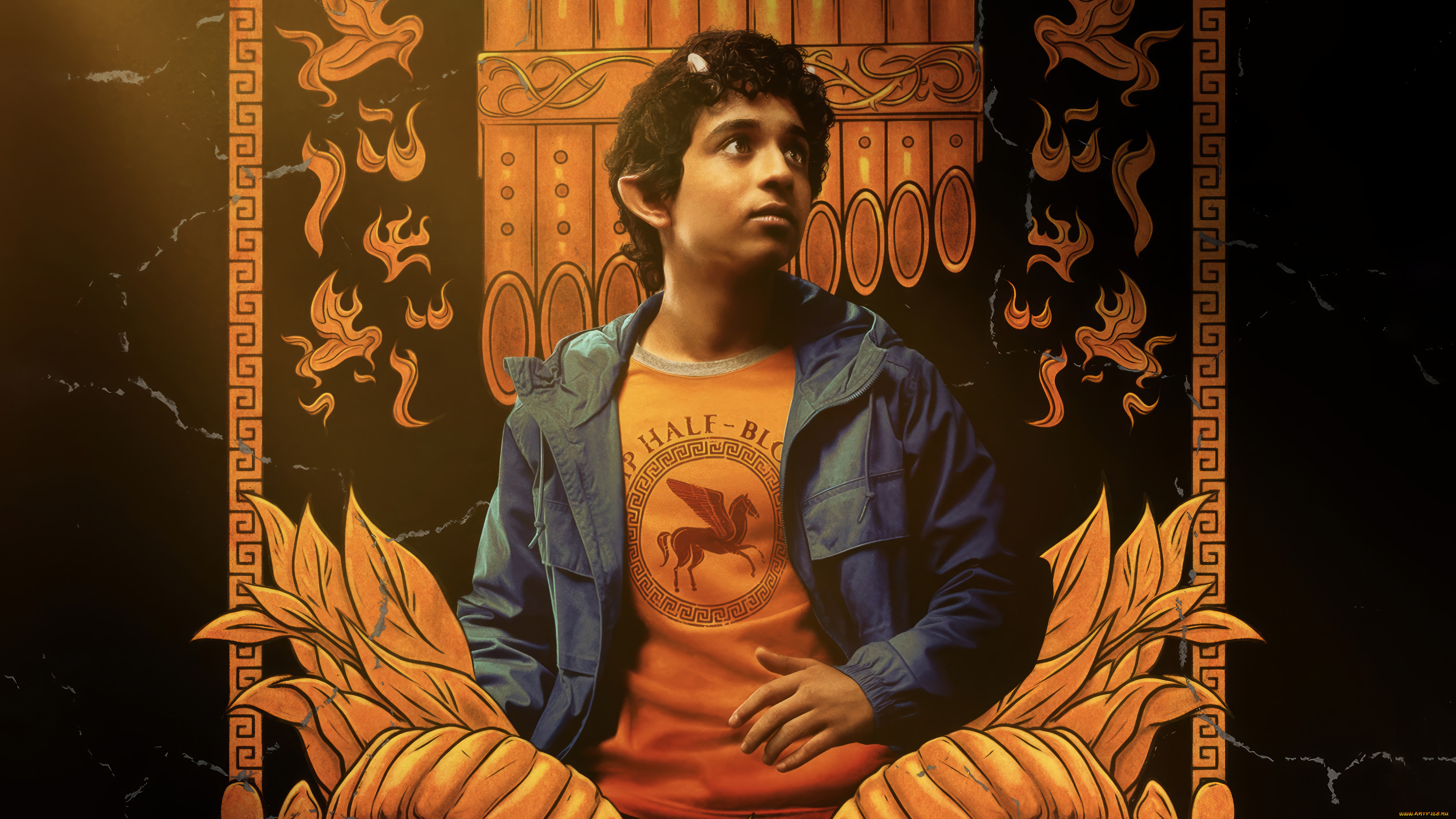 percy jackson and the olympians ,  2023  ,  , , , , , , disney, aryan, simhadri, grover, underwood, , 